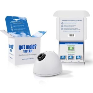 Test Your Air! Professional Quality Mold Test Kit for Home (3 ROOM KIT) – All Fees Included – 1, 2 & 3-Room Test Kits & Refills – Reusable BioVac™ Air Sampler – Full Mold Type & Quantity Analysis