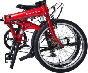 Dahon VYBE D7 Folding Bike, Lightweight Aluminum Frame; 7-Speed Shimano Gears; 20” Foldable Bicycle for Adults
