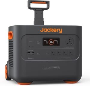 Jackery Portable Power Station Explorer 2000 Plus, Solar Generator with 2042Wh LiFePO4 Battery 3000W Output, Expandable to 24kWh 6000W, for Outdoor RV Camping & Emergency (Solar Panel Optional)