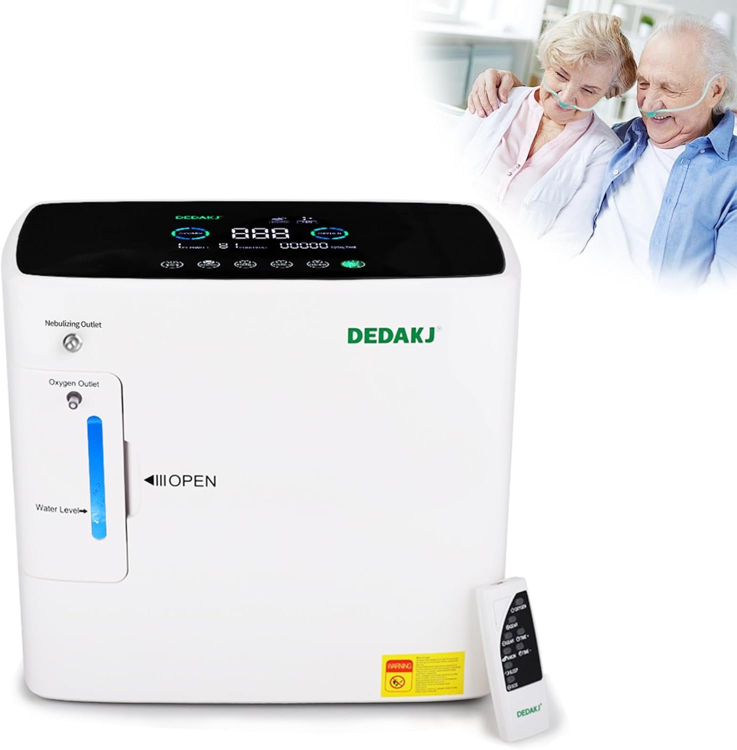 Home Portable Oxygen Generator, 9L Oxygen Volume Adjustable,Oxygen Concentrator, Household Oxygen Concentrator, Continuous and Stable Oxygen Production, 93% High Oxygen Content Generator-05