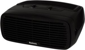 Holmes Desktop HEPA-Type , 3 Speeds plus Optional Ionizer small Air Purifier, HAP242B-U, Black