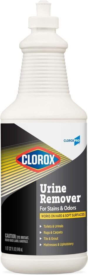 CloroxPro Urine Remover for Stains and Odors, Healthcare Cleaning and Industrial Cleaning, 32 Ounce Pull Top Bottle – 31415