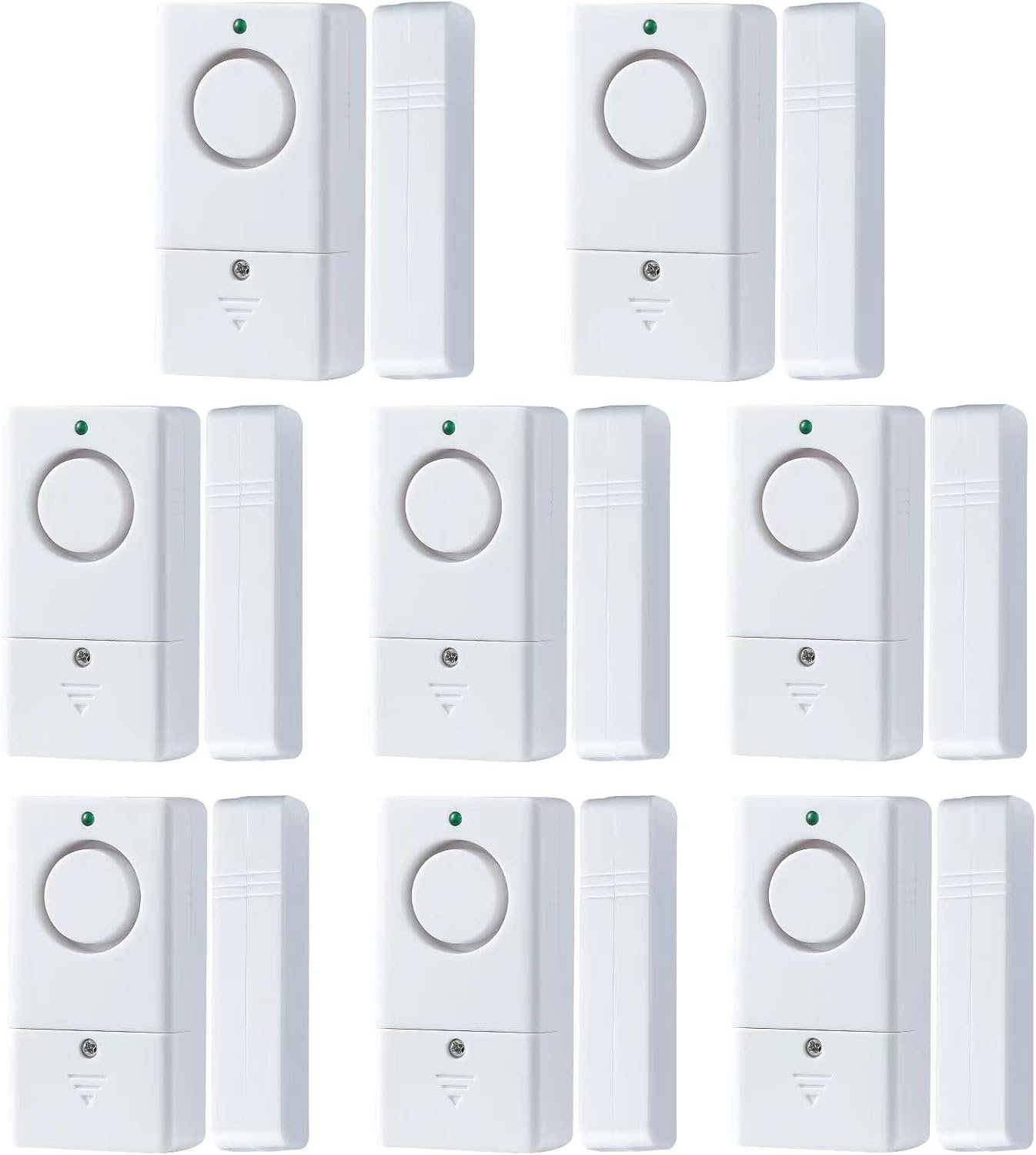 Window Door Alarm for Kids Personal Home Security Alarms with Chime for House, RV, Office, Business Safe (8Pack)