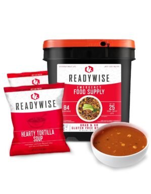 READYWISE – Gluten Free Bucket, 84 Servings, Emergency, MRE Meal Food Supply, Premade, Freeze Dried Survival Food for Hiking, Adventure & Camping Essentials, Individually Packaged, 25 Year Shelf Life