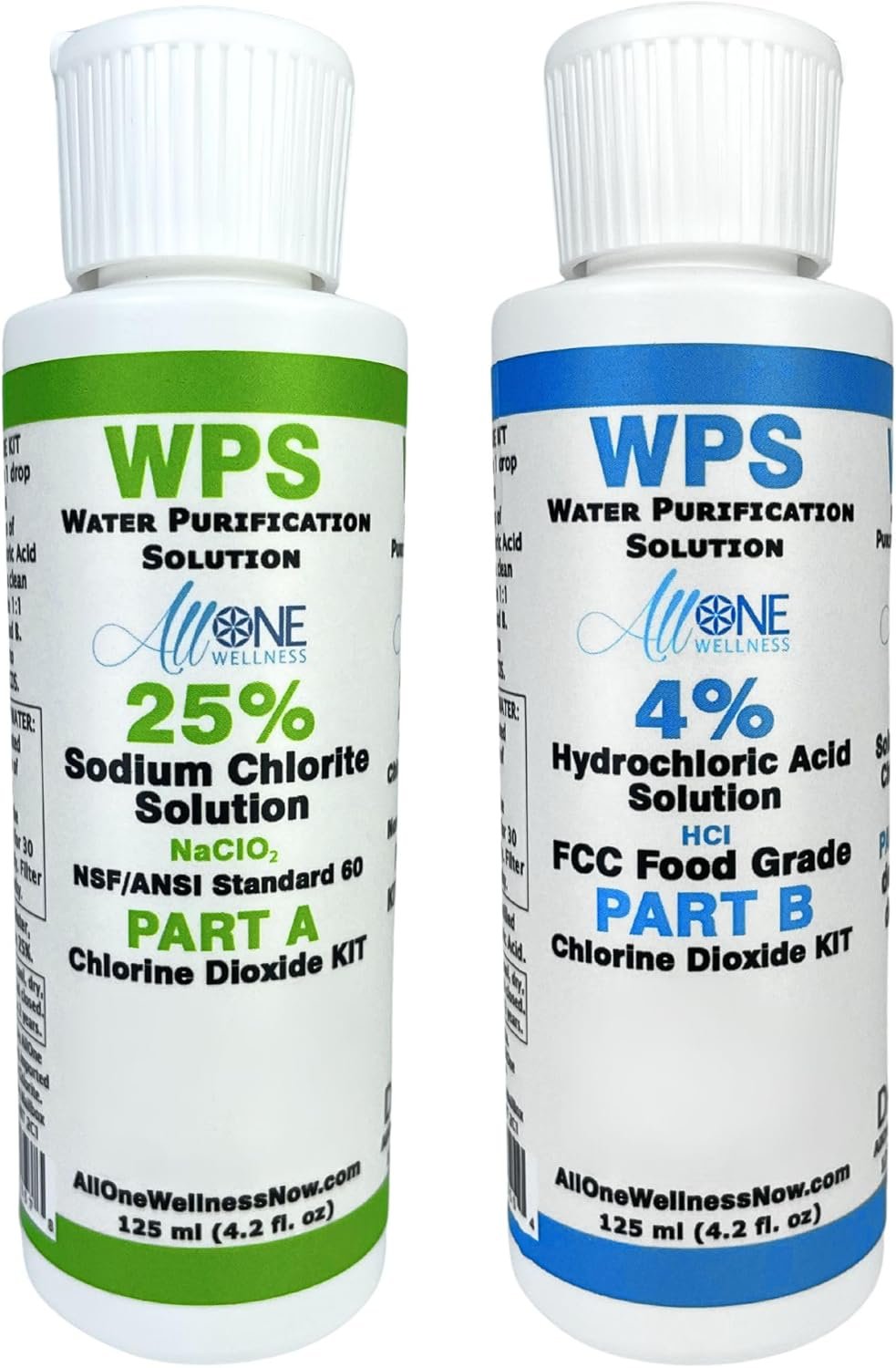 Chlorine Dioxide KIT Sodium Solution 25% and HCl 4% WPS Water Purification Solution WPD