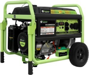 Dual Fuel Portable Generator 10000 Watt,Gas or Propane Powered,Electric Start, Home Back Up & RV Ready