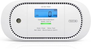 X-Sense Carbon Monoxide Detector Alarm with Digital LCD Display, Replaceable Battery CO Alarm Detector with Peak Value Memory, XC01-R