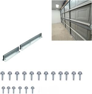8 FT Heavy-Duty Steel Garage Door Reinforcement Bracket – Made in The USA – Prevents Bending, Sagging & Cracking