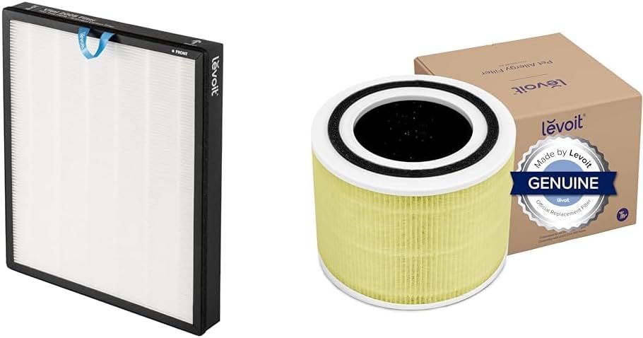 LEVOIT Vital 200S Air Purifier Replacement, 3-in-1 True HEPA & Core 300 Air Purifier Pet Allergy Replacement Filter, 3-in-1 Filter