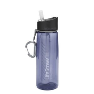 LifeStraw Go Water Filter Bottle, 22oz, Navy Blue