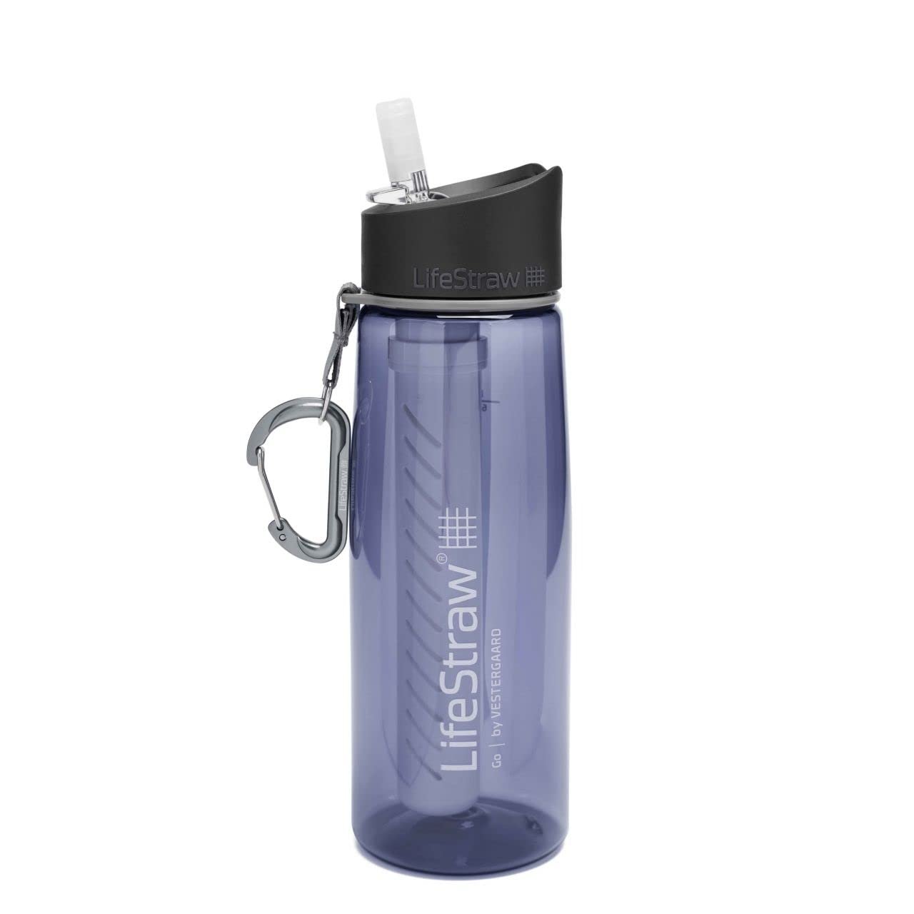 LifeStraw Go Water Filter Bottle, 22oz, Navy Blue