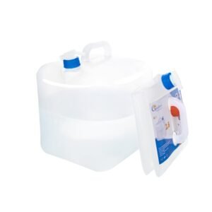 Collapsible Water Container with Spigot, 2.6 Gallon BPA Free Camping Water Storage Jug Water Carrier for Outdoor Hiking Backpacking & Emergency Survival Kit, Foldable Portable Canteen