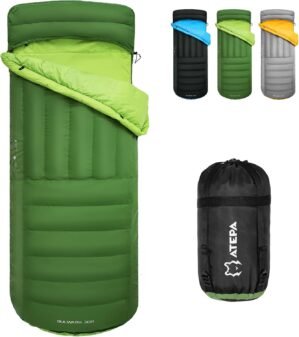 ATEPA Ultralight 650/700 FP Down Sleeping Bag for Adults, 3 Season Cold Weather & Warm Compact Sleeping Bag with Compression Sack for Backpacking, Hiking, Camping