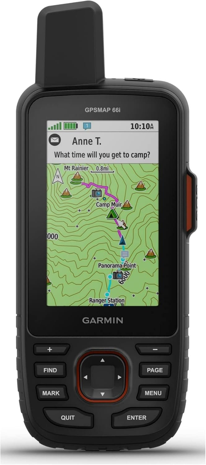 Garmin GPSMAP 66i, GPS Handheld and Satellite Communicator, Featuring TopoActive mapping and inReach Technology, Multi