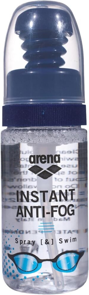 Arena Instant Anti-Fog Spray Swim Goggles Treatment Prevents Fogging Swim Practice Essential Defogger Solution, 35ml Up to 150 Applications, Clear