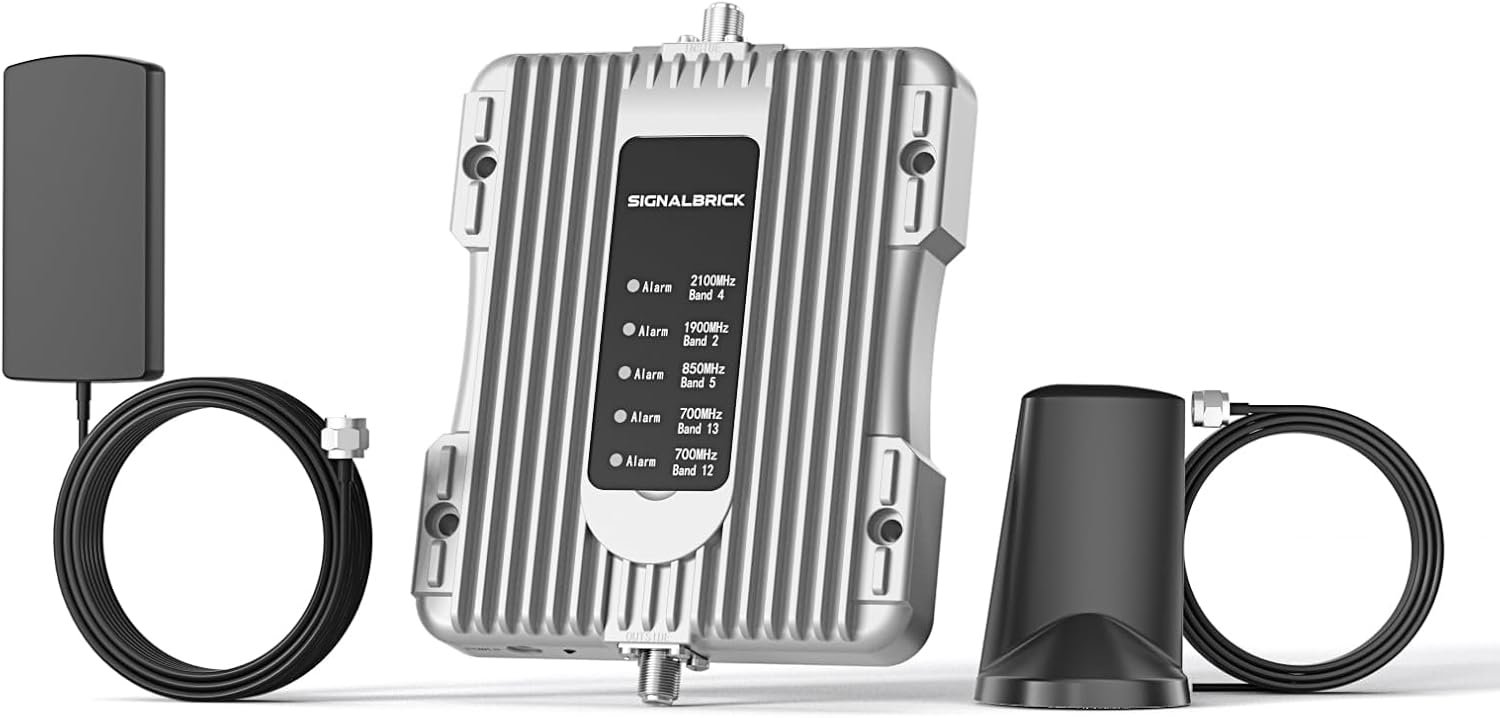 Cell Phone Booster for Car, SUV, Van|Vehicle Cell Phone Signal Booster for All U.S.Carriers|Boosts 5G/4G LTE/3G on Band12/17/13/5/2/25/4/66|FCC Approved