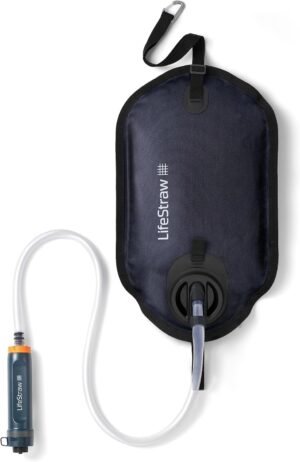 LifeStraw – Ultrafilter Membrane Water Purifier, Removes 99.99% Viruses, Bacteria, Parasites, 30L/hr Gravity Flow, 18,000 Liters Lifetime Capacity, B Corp Certified, Climate Neutral