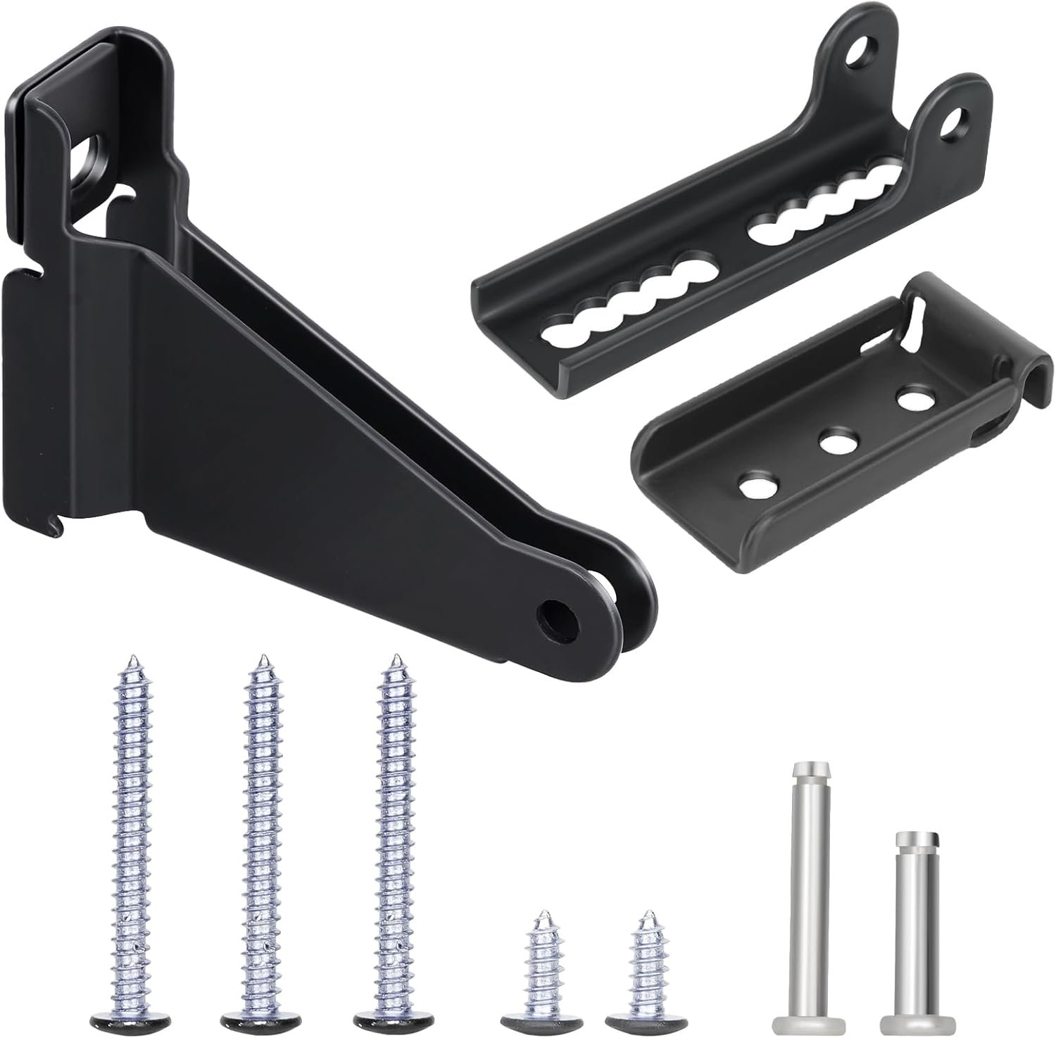 Storm Door Closer Bracket, Reinforced Repair Jamb Bracket Compatible with Andersen Emco, Larson, Pella, 40201 Door Repair Kit, Protecting Doors from Damage from Strong Winds (Black)