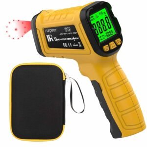 Infrared Thermometer Pyrometer Temperature Gun -58°F to 1796°F, 30:1 Distance Ratio, Laser IR Temp Gun for Cooking, Pizza Oven, Engine, Kilns, Forges, Industry, and Home Repair.