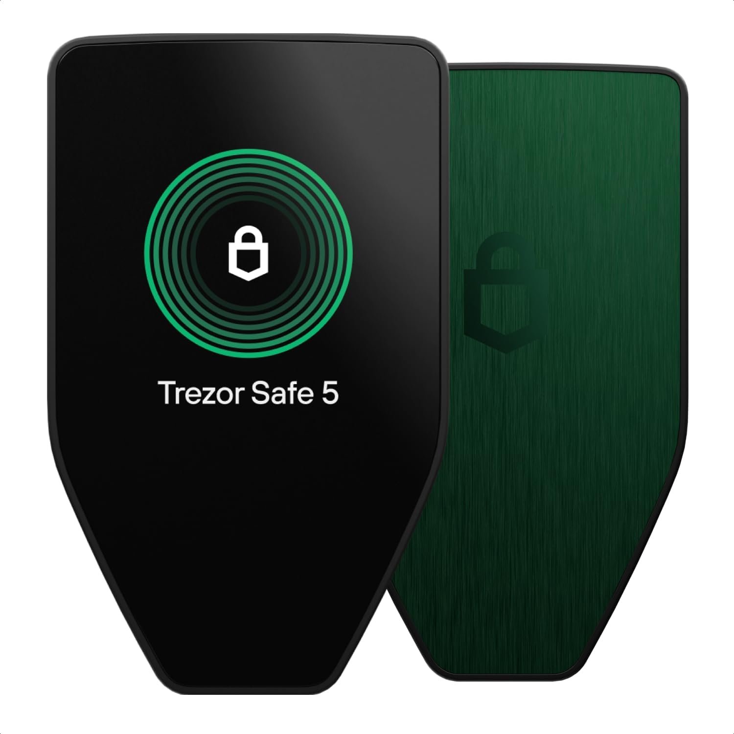 Trezor Safe 5 - Crypto Hardware Wallet with Secure Element & Passphrase, Color Touchscreen and Haptic Feedback, Protect Your Bitcoin and Digital Assets (Green Beryl)