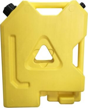 DIYTuning 2 Gallon Off Road ATV Spare Water Container Motorcycles Fuel Gasoline Pack Yellow