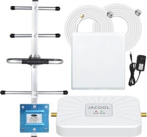 JACOOL Verizon Cell Phone Signal Booster Home Verizon Cell Signal Booster Verizon Network Extender 5G 4G LTE Band 13 Cellular Signal Booster Repeater Cell Phone Signal Amplifier Boost Data & Call