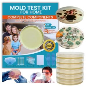 Mold Test Kit for Home – 12 Simple Detection Tests, DIY Mold Detection & Air Quality Tester, Indoor Surface & HVAC Testing Kits, Includes Complete Accessories, Lab Device for Fast Results