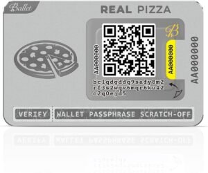 Ballet 2-Pack REAL Pizza – The Easiest Crypto Cold Storage – Nondescript Cryptocurrency Hardware Wallet for Bitcoin, Ethereum, XRP, Litecoin, and 200+ Other Cryptocurrencies