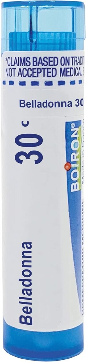 Boiron Belladonna 30C Homeopathic Medicine for Fever – 80 Pellets