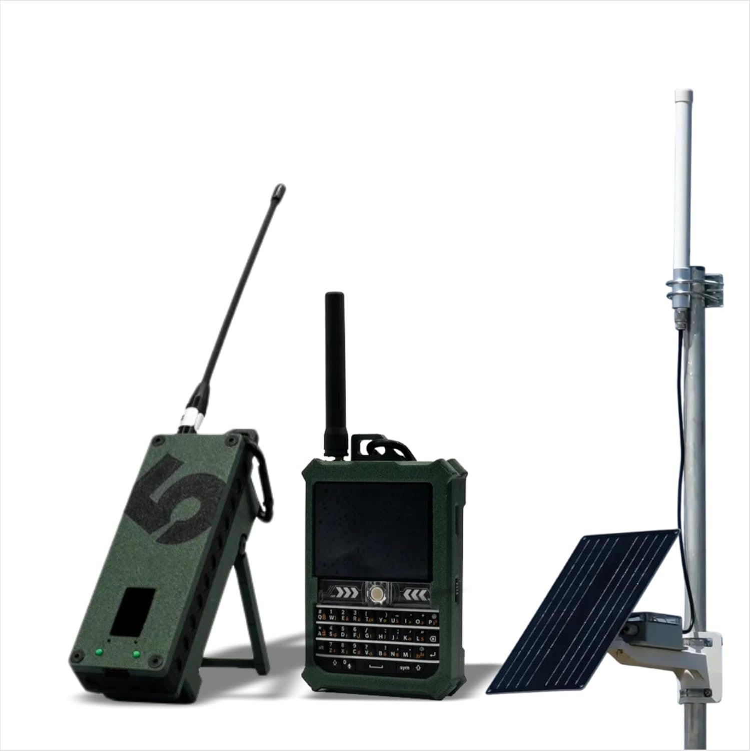 Adventurer Bundle–Meshtastic Relay, Ranger & Trekker Bravo | LoRa Devices for Secure Off-Grid Communication – No WiFi/CellSignal Needed Ideal for Outdoors & Emergencies (Tactical Green)