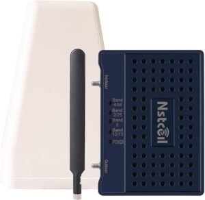 Cell Phone Boosters Cell Booster Up to2500 sq ft Band 66/25/2/4/5/12/13/17 Cell Phone Signal Booster for Home Office All U.S. Carriers FCC Approved