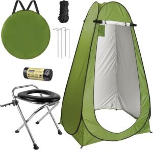 BLIKA Portable Toilet Kit for Adults, Instant Pop Up Privacy Tent
