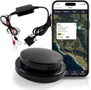 LandAirSea Overdrive Permanent GPS Tracker – Includes Waterproof Hardwire Kit and Permanent Mount. Perfect for Long-Term Tracking of Equipment, Vehicles, and More. Real-Time Global Tracking.