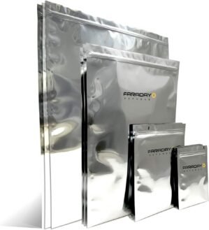 15pc Kit NEST-Z Faraday Bag EMP/Solar-Flare Prepper Ultra Thick – Military Grade Design, Superior Shielding Performance, Phones – Radios – Hard Drives – Tablets – Laptops MADE in USA