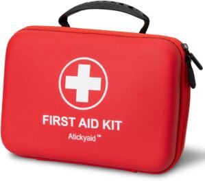 First Aid Kit 340 Piece, Premium Waterproof Hard Shell Medical Kit for Car, Home, Office, Travel, Camping, Sports, Outdoor, School – Emergency First Aid Supplies and Survival Kit