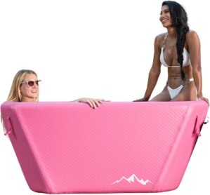 Endurance Cold Plunge 155 Gallon Ice Bath Tub Chiller Compatible Connections Inflatable, Durable, Portable, Insulated Design
