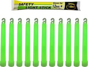 Industrial Grade Glow Sticks(12-90PCS) 6 inches Ultra Bright Emergency Light Sticks for Camping Accessories Hurricane Supplies,Earthquake, Survival Kit More Lasts Over 12 Hours……