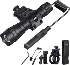 DARKBEAM ir Flashlight Infrared 940nm Light LED Rechargeable Mini for Night Vision, Handheld Tactical ir Illuminator, Focus Adjustable, Portable for Hunting, Observation, Search, with Clip