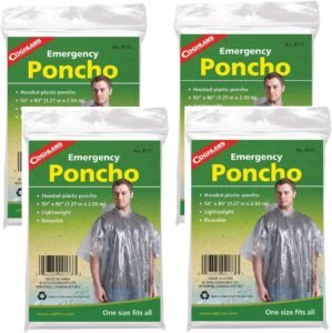 Coghlan’s 9173 Emergency Poncho 4 Pack