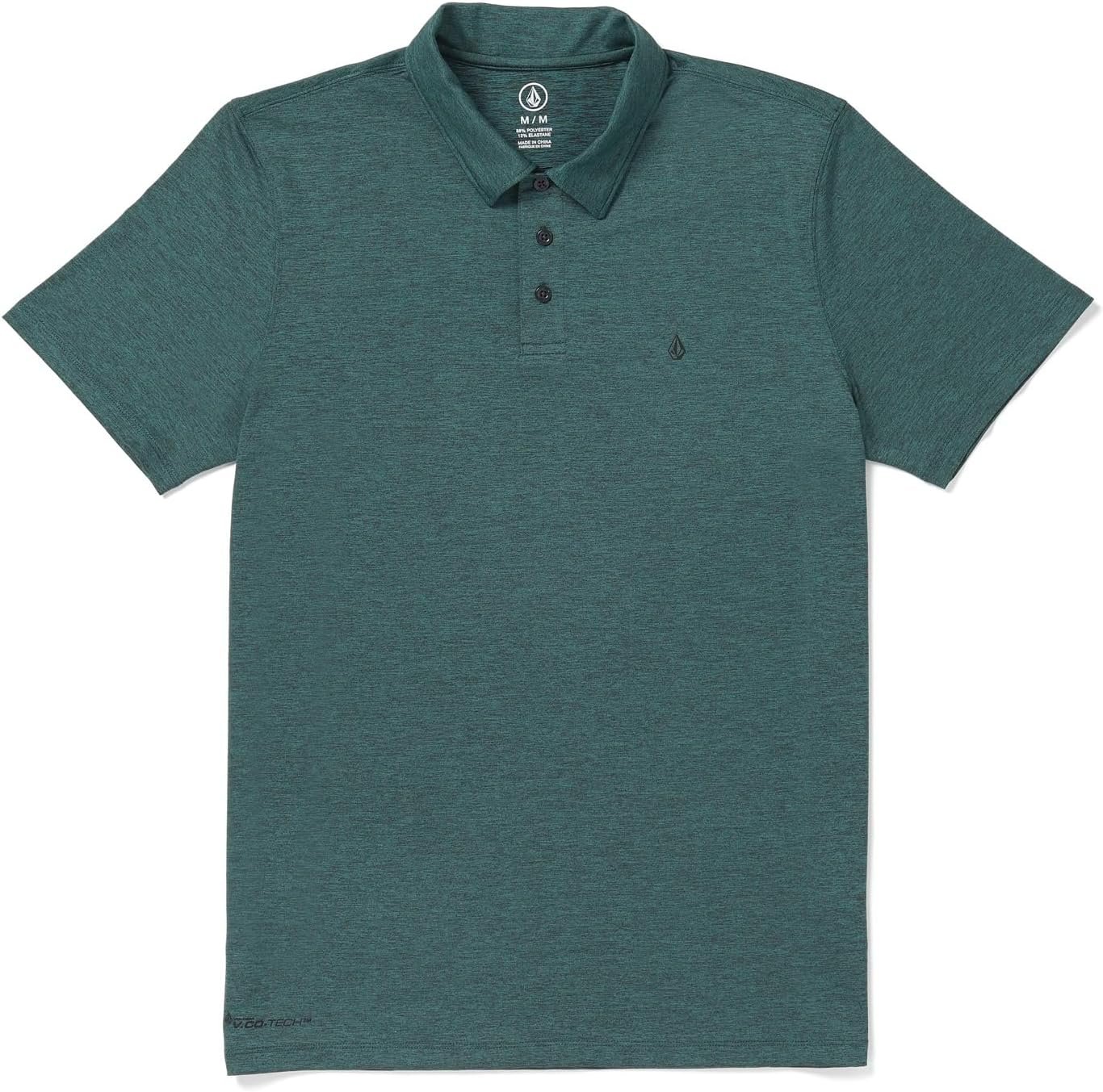 Volcom Men's Hazard Pro Polo Short Sleeve Shirt Ranger Green