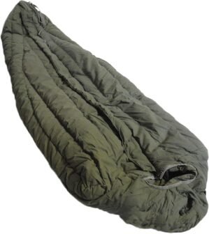Very Warm Thick Old School Military US Army Subzero Extreme Cold Weather ECW Down OD Green Sleeping Bag by US Goverment GI USGI