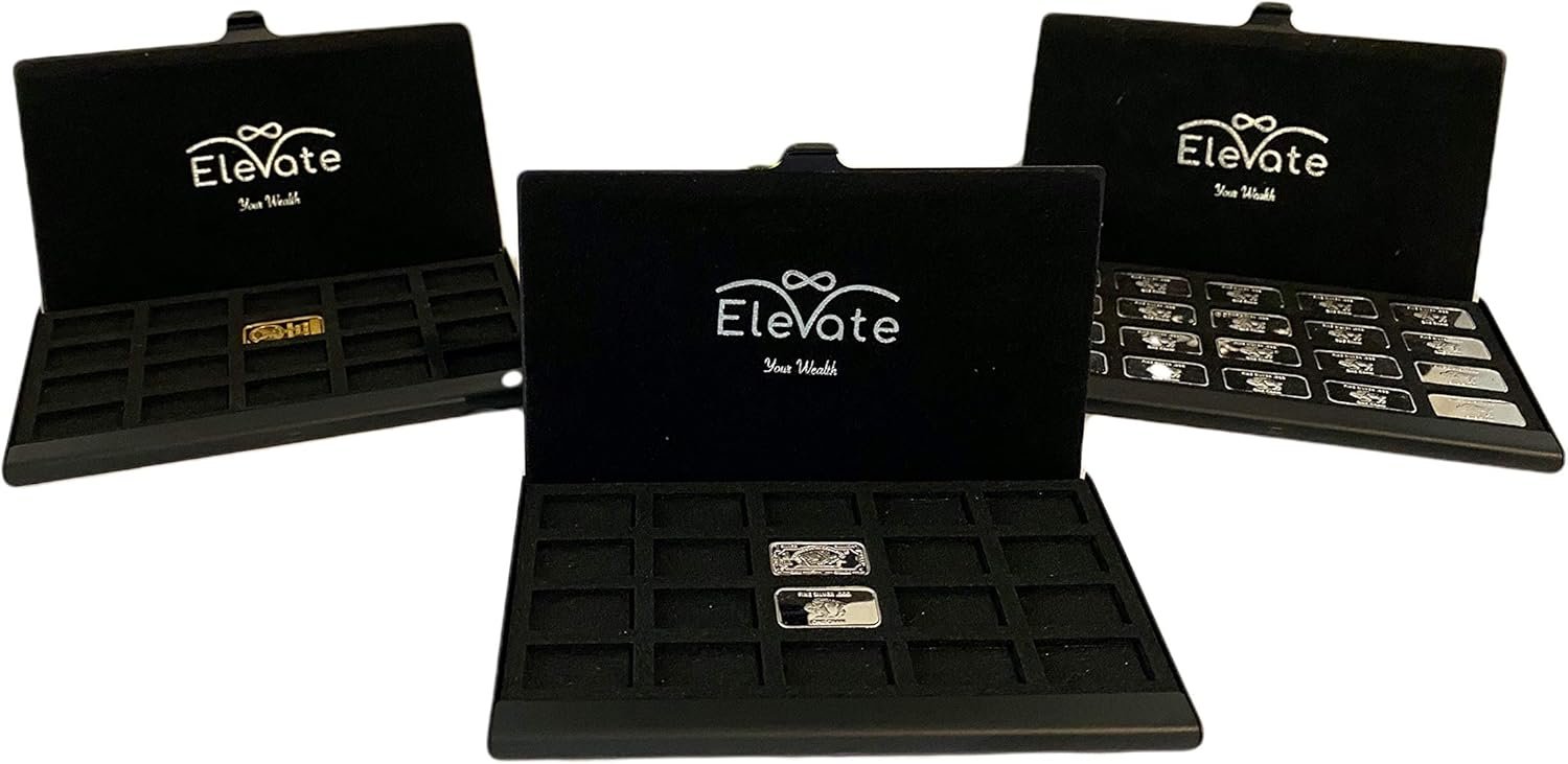 Silver Bullion bar Gold Bullion bar Precious Metal Case Includes Bonus!! (2) 1 Gram Buffalo Bars to Start Elevate Your Wealth