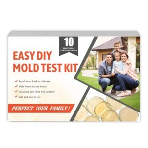 Mold Testing Kit for Home Air Quality – Test 10 Room, DIY Home Mold Detector Kit, Home Air & Surface, HVAC Indoor Quick Mold Testing Kit for Home, Identification & Remove Guide Included