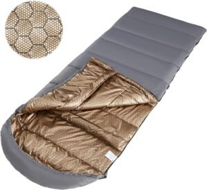 WILDROOTS Warm Sleeping Bags for Adults, Backpacking Lightweight, Cold Weather Sleeping Bag for Warm Camping Hiking Outdoor, Travel Hunting with Compression Bags