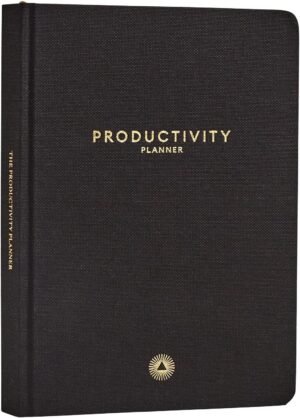 Intelligent Change 3-Month Productivity Planner 2025, Productivity Tools for Time Management & Mindfulness, Daily Planner To Do List, A5 Undated Quarterly Planner (Black)
