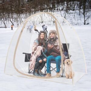 Sports Tent Clear Bubble Tent Weatherproof Pod Igloo Tent Winter Pop up Tent for Outside Soccer Tent Cold Weather Tent