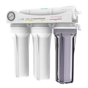 Aquatic Life 4-Stage Hydroponic Reverse Osmosis Water Filter System RO Filtration Unit, High Efficiency, 150 GPD