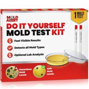 MoldAlert Mold Test Kit for Home | DIY at Home Mold Test Kit with Self-Analysis Guide | One Petri Dish Covers 1,000 Square Feet (1-Pack)