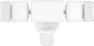 Olafus 100W Motion Sensor Outdoor Lights, 10000LM 6500K Daylight Flood Lights Outdoor Motion Sensor, Dusk to Dawn Outdoor Lighting, IP65 Waterproof Motion Detector Lights for Outside, White