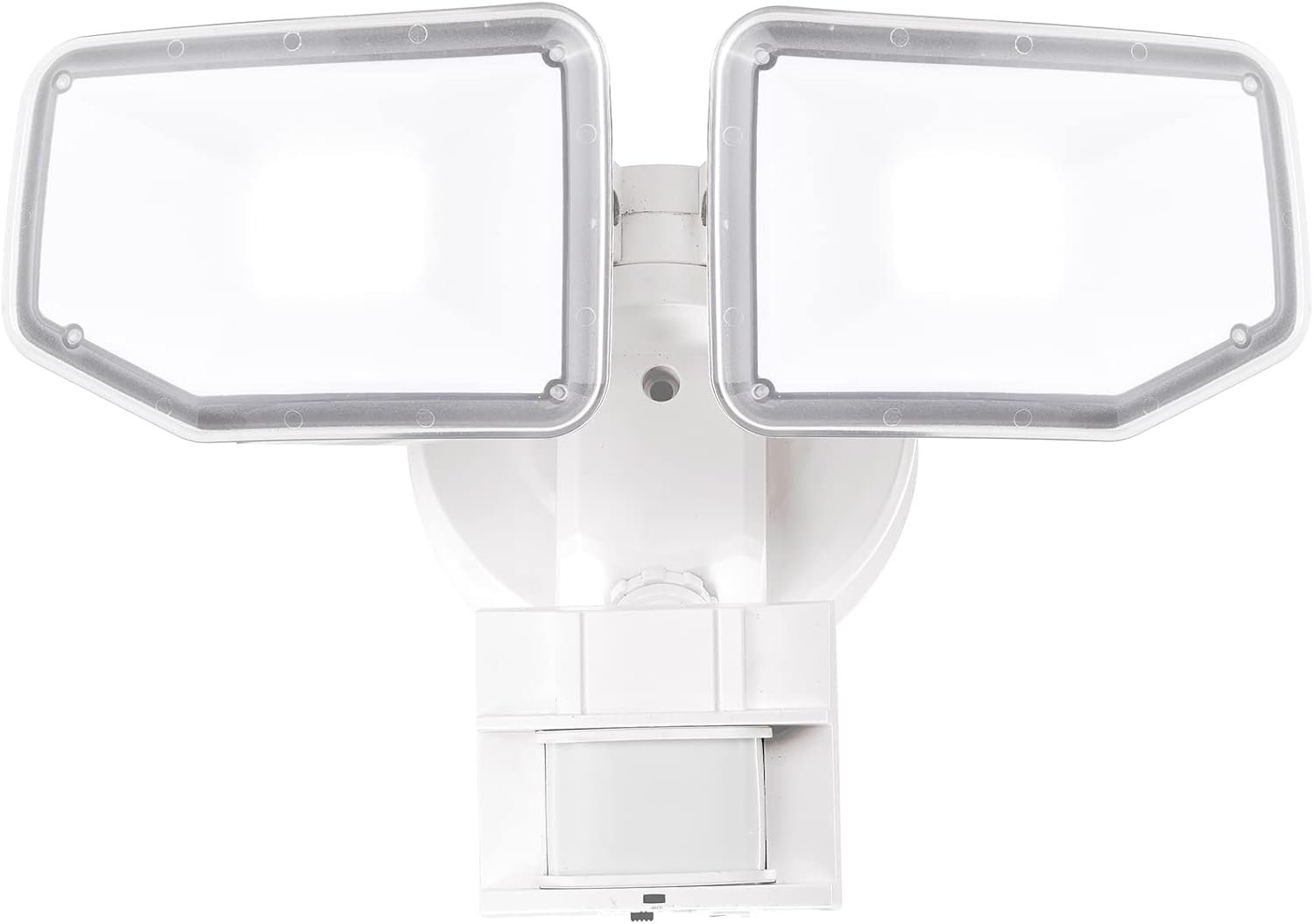 40W LED Security Lights Motion Sensor Light Outdoor, 180 Degree, 4000 LM, 5000 K, ETL Water Resistant, Clear 2 Head Motion Detector Flood Light for Garage, Yard (White)